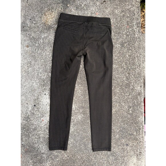 Liverpool Women 2 / 26 Pant Houndstooth Moto Pull On Skinny Stretch Wren Olive - Picture 5 of 8